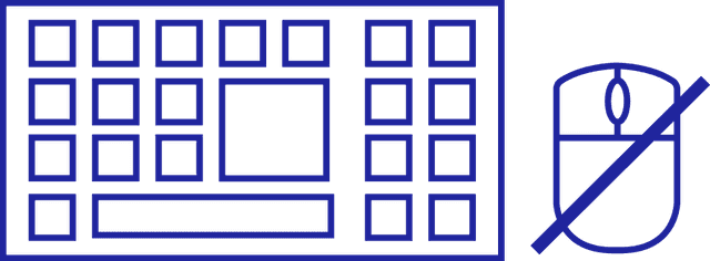 キーボードだけでも操作できることを現したイメージ図